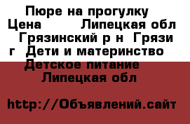 Пюре на прогулку › Цена ­ 20 - Липецкая обл., Грязинский р-н, Грязи г. Дети и материнство » Детское питание   . Липецкая обл.